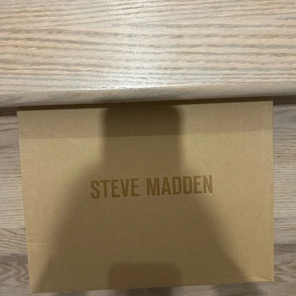 Steve Madden Cream Woven Wedge Sandals